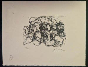 Pablo PICASSO (1881 - 1973), Kochająca się para z cyklu Suita Vollarda, 1973