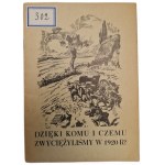 THANKS TO WHOM AND WHAT DID WE WIN IN 1920? Published in 1936