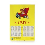 Calendar featuring Bolek and Lolek, 1981