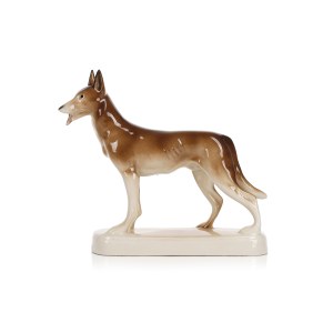 Dog Figurine, Chodzież Porcelain and Porcelite Factory