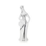Designed by Zbigniew ŚLIWOWSKA-WAWRZYNIAK (1931–2003), Figurine “Lady with a Basket” / “Mushroom Picker,” ZPS “Ćmielów”