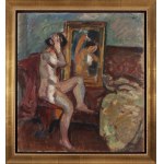 Wojciech Weiss (1875 Leorda, Rumunia - 1950 Kraków), Akt kobiecy przed lustrem