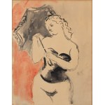Rajmund Kanelba (Kanelbaum) (1897 Warszawa - 1960 Londyn), Kobieta z parasolką