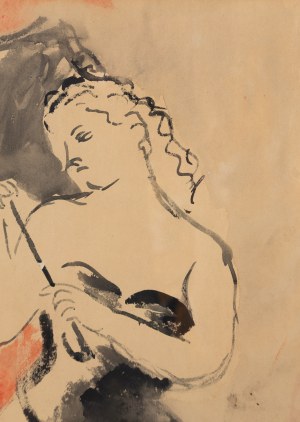 Rajmund Kanelba (Kanelbaum) (1897 Warszawa - 1960 Londyn), Kobieta z parasolką