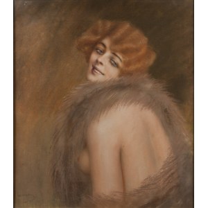 Tekla Michalina Nowicka-Kwiatkowska (1877, Warsaw – 1932, Warsaw), Semi-Nude