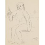 Jan Cybis (1897 Wróblin - 1972 Warszawa), Akt siedzący, 1939
