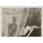 Felicien Rops (1833 Namur – 1898 Essonnes), Le rideau cramoisi from the series *Les Diaboliques*, 1886