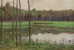 Chełmoński Józef, STAW W LESIE, 1894