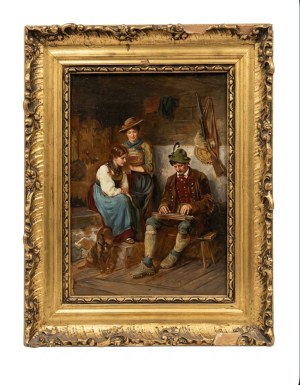 Dipinto a olio su tavola 