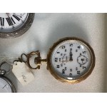 Lot of 21 vintage pocket watches from various periods, accompanied by a decorative chatelaine