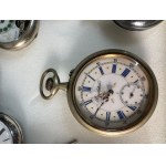 Lot of 21 vintage pocket watches from various periods, accompanied by a decorative chatelaine