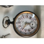 Lot of 21 vintage pocket watches from various periods, accompanied by a decorative chatelaine