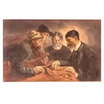 Attributed to Imre Revesz (1859–1945), Genre Scene with Four Men, late 19th–early 20th century