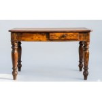 Solid wood coffee table or desk - 19th century