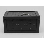 Monumental Wrought-Iron "Travel Safe" Chest - Gothic Style