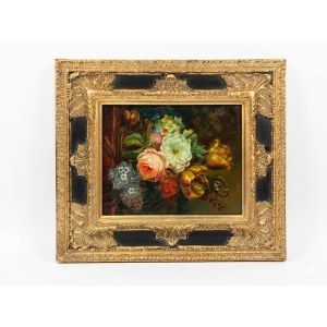Still Life in the Dutch Baroque Style, oil on panel, 20th century