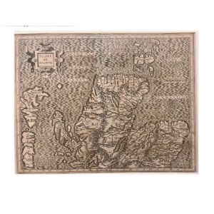 Antique Map - SCOTLAND (Scotiae Regnum) - Rare Original Engraving from ca. 1610 - MERCATORE / HONDIUS