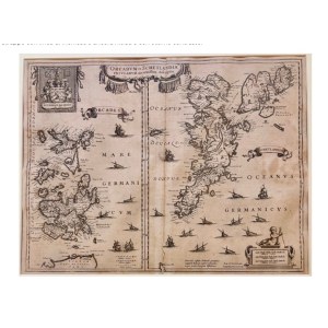 Mappa Antica - ISOLE ORCADI e SHETLAND - Rara Incisione Originale del 1630 ca. - MERCATORE / HONDIUS