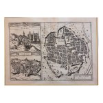 Antique Map - URBINO and SULMONA - Rare Original Engraving from ca. 1600 - BRAUN & HOGENBERG