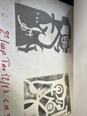 Joan Miro Georges Rouault e altri Lotto di prove di stampa litografica su carta di grande formato