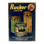 Second Polish Republic. Advertising sign for the Zygmunt Rucker Canned Goods Factory, Lviv (265)