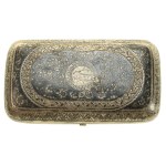 Silver case. Russia, Moscow, Dmitry Nikolayevich Nikolaev, 1890. Niello. (303)