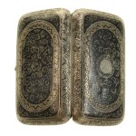 Silver case. Russia, Moscow, Dmitry Nikolayevich Nikolaev, 1890. Niello. (303)