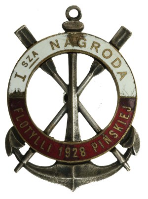 II RP, Odznaka I Nagroda Flotylli Pińskiej, 1928. Nagalski (223)