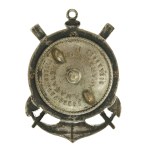 Second Polish Republic, Badge and First Prize of the Pinsk Flotilla, 1928. Nagalski (223)