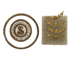 Russia, Enameled medallion and gold elements of the Star of the Order of St. Stanislaus, 1st Class (361)