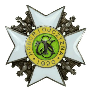 Second Polish Republic, 7th Mounted Rifle Regiment Badge. Officer's. Gontarczyk (429)