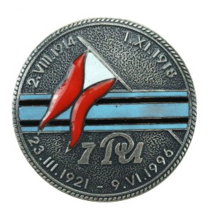 Third Republic of Poland, commemorative badge of the 7th Lublin Uhlan Regiment, 1996 (551)