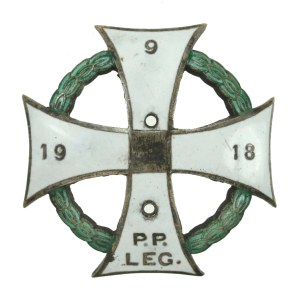 Second Polish Republic, 9th Legions Infantry Regiment Officer's Badge - incomplete (568)