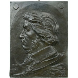 Plakieta Adam Mickiewicz 1798-1855, k. XIX w. (575)