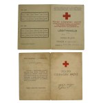 Two Polish Red Cross identification cards from 1937 and 1946 (763)
