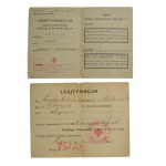 Two Polish Red Cross identification cards from 1937 and 1946 (763)