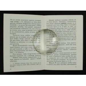 Regulations on the Wearing of Uniforms and Decorations on May 3 and November 11, as well as during receptions and official appearances. Warsaw, 1937 (169)