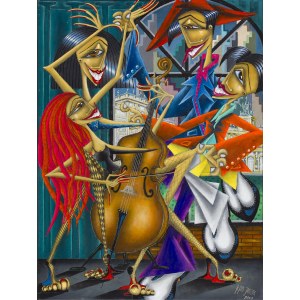 Robert Jadczak (b. 1960, Warsaw), The Cellist from the Cultural Forge, 2026