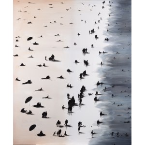 Bożena Sieczyńska (b. 1975, Wałbrzych), Beach Without Windbreaks, 2022