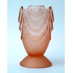 Glass Rosaline Vase - Art Deco - HS Niemen