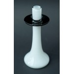 Glass Candleholder - HS Tarnowiec - Black and White