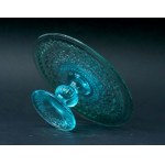 "Diamonds and Buttons" Glass Platter on a Stand - HSG Ząbkowice - Eryka Trzewik-Drost