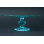 "Diamonds and Buttons" Glass Platter on a Stand - HSG Ząbkowice - Eryka Trzewik-Drost