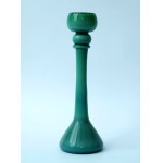 Glass Candleholder - Krakow Glass Institute - malachite