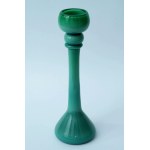 Glass Candleholder - Krakow Glass Institute - malachite