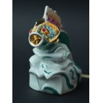 "Fish" Porcelain Lamp - Katowice Soapstone - Zygmunt Buksowicz