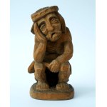 Wooden figurine “The Pensive Christ” — Zdzisław Purchała — Świętokrzyskie Province