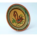 Ceramic platter with original tag - Stoneware - Łysa Góra