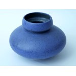 Blue ceramic vase - ZC Bolesławiec - chipped, starting at 1 zł!