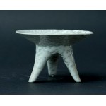 Porcelain candlestick with three legs - ZPS Pruszków - Wiesława Gołajewska